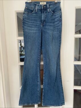 Madewell Perfect Vintage Mid-Blue High-Rise Flare Jeans